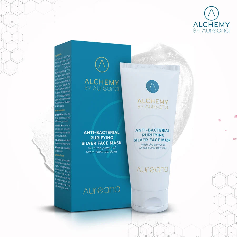 Auric By Alchemy Aureana Antibacterial Purifying Silver Face Mask – Purifying & Acne-Control Face Mask