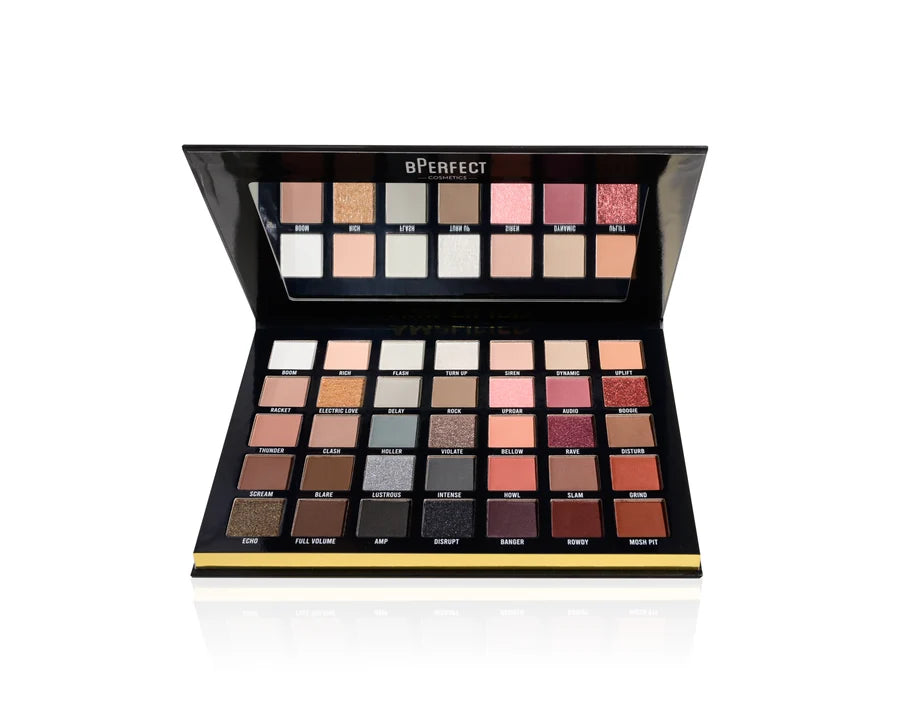Bperfect Cosmetics Amplified Eyeshadow Palette | Bold & Vibrant Pigmented Shades