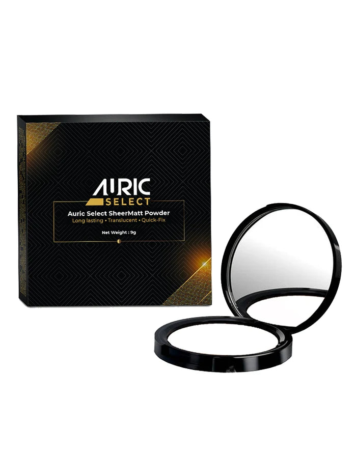 Auric Select SheerMatt Powder – Oil-Control & Lightweight Finishing Face Powder