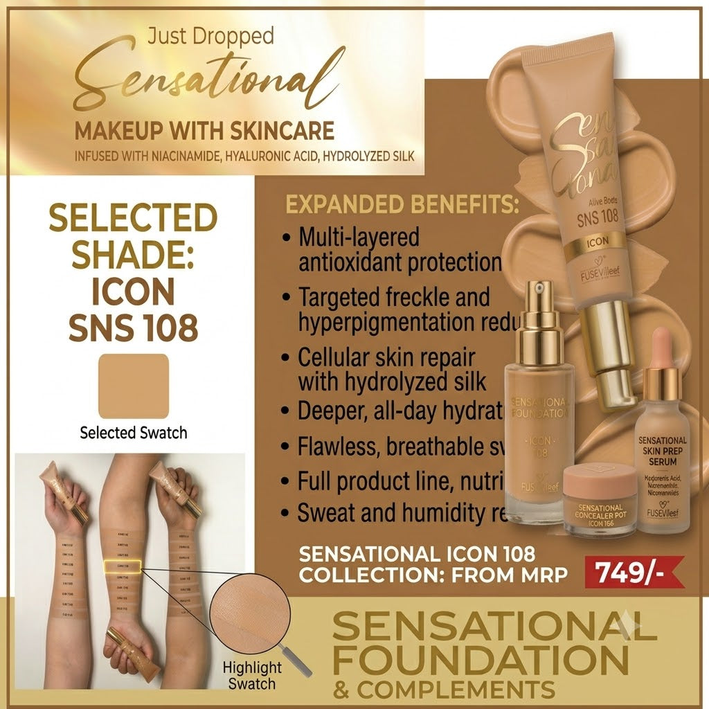 Forever52 Sensational Liquid Foundation with Niacinamide & Hyaluronic Acid
