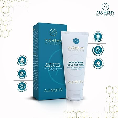Auric By Aureana Skin Revival Gold Gel Mask | Saawariya Cosmetics