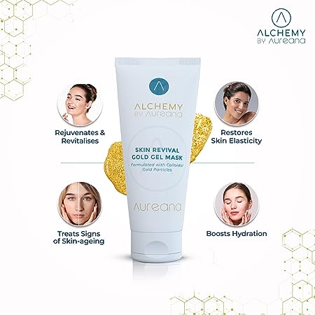Auric By Aureana Skin Revival Gold Gel Mask | Saawariya Cosmetics