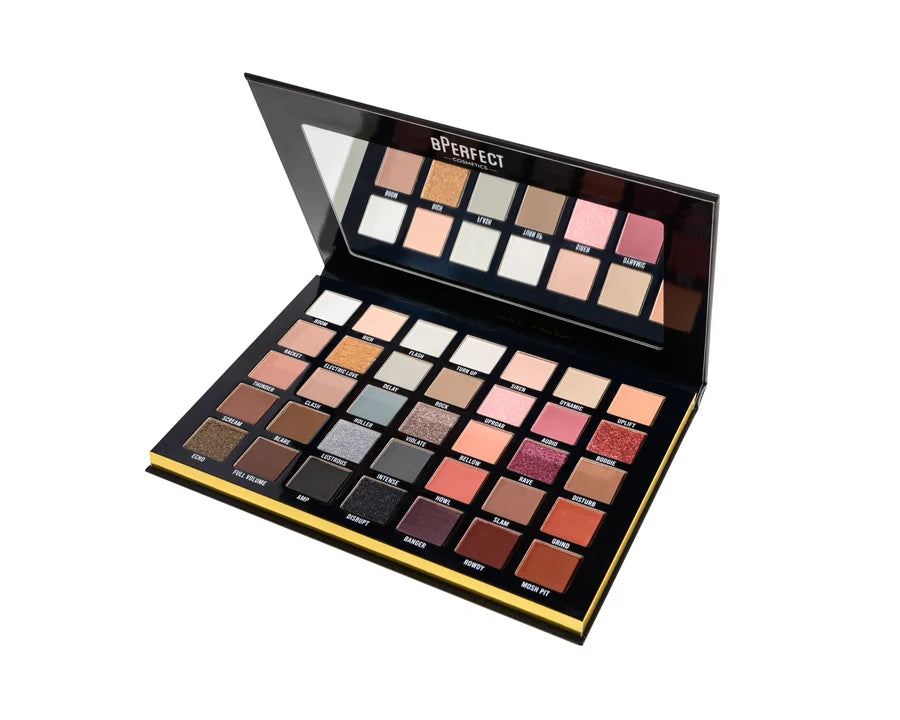 Bperfect Cosmetics Amplified Eyeshadow Palette | Bold & Vibrant Pigmented Shades