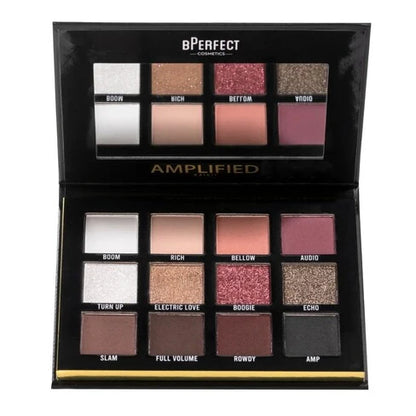 Bperfect Cosmetics Amplified Eyeshadow Palette | Bold & Vibrant Pigmented Shades