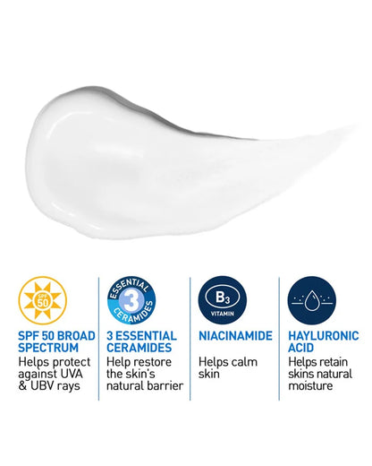 CeraVe AM Facial Moisturizing Lotion with SPF 50 52ml