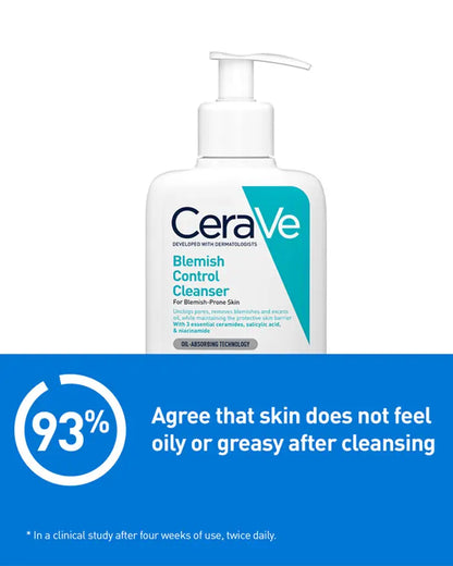 CeraVe Blemish Control Cleanser with 2% Salicylic Acid & Ceramides