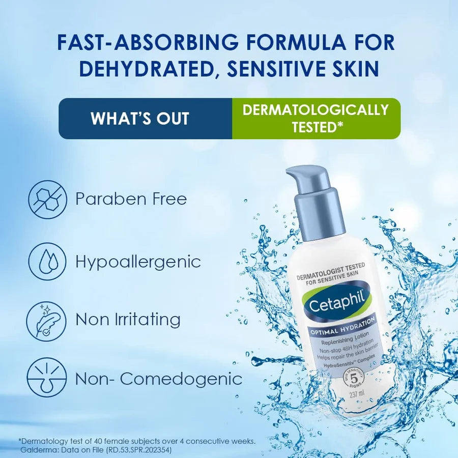 Cetaphil Optimal Hydration Replenishing Body Lotion 237ml