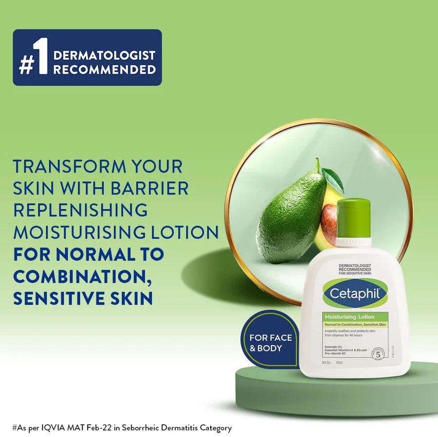 Cetaphil Moisturising Lotion For Face & Body, Normal To Combination Skin,250 Ml
