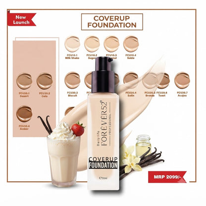 Forever52 Coverup Liquid Foundation – Long-Lasting,