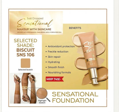Forever52 Sensational Liquid Foundation with Niacinamide & Hyaluronic Acid
