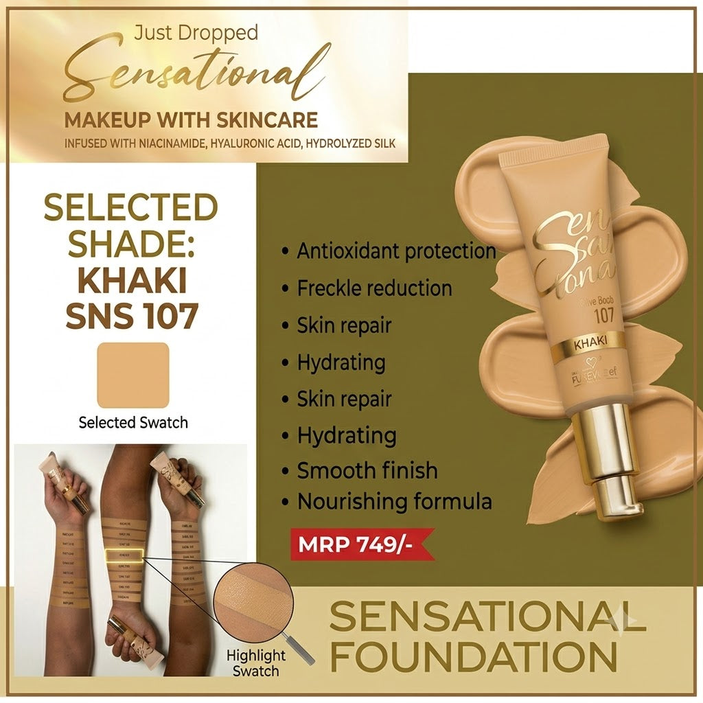 Forever52 Sensational Liquid Foundation with Niacinamide & Hyaluronic Acid