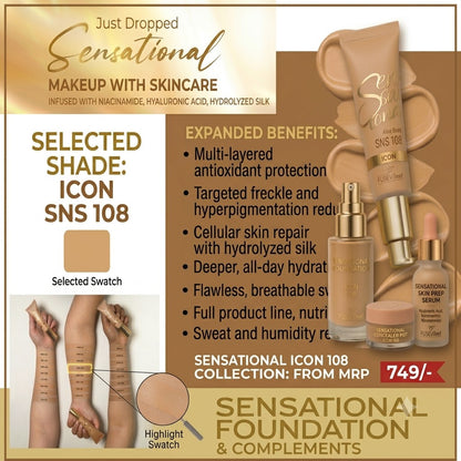 Forever52 Sensational Liquid Foundation with Niacinamide & Hyaluronic Acid